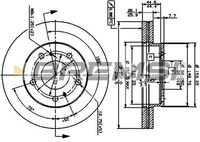 Спирачен диск CD6722V BREMSI