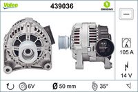 Генератор 439036 VALEO