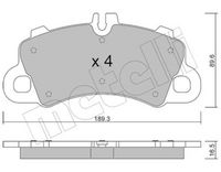 Bremsbelagsatz, Scheibenbremse