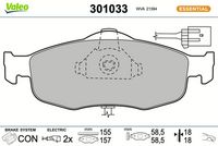 Bremsbelagsatz, Scheibenbremse