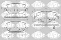 комплект спирачно феродо, дискови спирачки