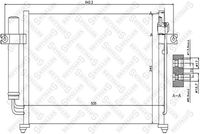 Кондензатор, климатизация 10-45027-SX STELLOX