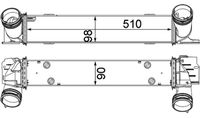 Thumbnail - Intercooler, inlaatluchtkoeler - CI146000P - MAHLE