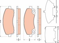 Bremsbelagsatz, Scheibenbremse