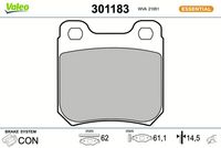 Bremsbelagsatz, Scheibenbremse