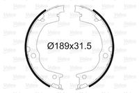 Bremsbackensatz, Feststellbremse