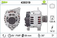 Generator / Alternator VALEO, Cod: 439319