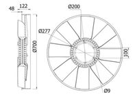 Thumbnail - Koelventilatorwiel - CFW31000S - MAHLE