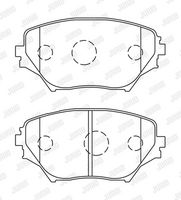 Bremsbelagsatz, Scheibenbremse