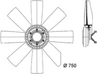 Thumbnail - Koelventilatorwiel - CFF437000P - MAHLE