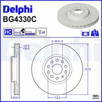 Disc frana DELPHI, Cod: BG4330C