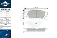 комплект спирачно феродо, дискови спирачки