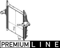 Thumbnail - Intercooler, inlaatluchtkoeler - CI178000P - MAHLE