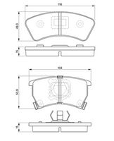 комплект спирачно феродо, дискови спирачки