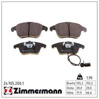 комплект спирачно феродо, дискови спирачки