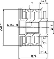 Ελεύθερη περιστροφή γεννήτριας VALEO NEW SPARE PART
