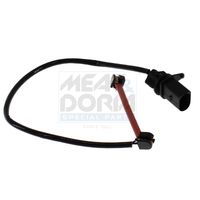 предупредителен контактен сензор, износване на накладките