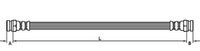 Conducta / cablu frana METZGER AUTOTEILE, Cod: 4118576