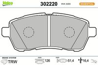 Bremsbelagsatz, Scheibenbremse