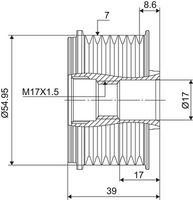 Ελεύθερη περιστροφή γεννήτριας  VALEO NEW SPARE PART