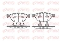 комплект спирачно феродо, дискови спирачки