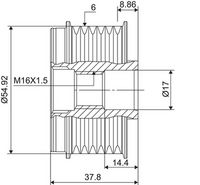 Ελεύθερη περιστροφή γεννήτριας VALEO NEW SPARE PART