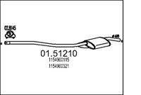 Mittelschalldämpfer