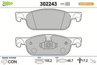 Bremsbelagsatz, Scheibenbremse