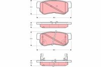 комплект спирачно феродо, дискови спирачки