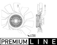 Thumbnail - Koelventilatorwiel - CFF528000P - MAHLE