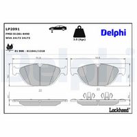 Bremsbelagsatz, Scheibenbremse