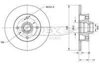 Bremžu diski TX 70-71 TOMEX brakes