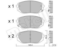 Bremsbelagsatz, Scheibenbremse