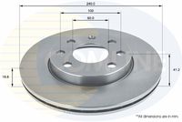Disc frana COMLINE, Cod: ADC1123V