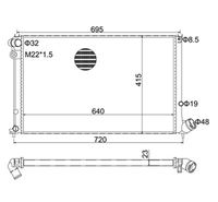Radiator, engine cooling