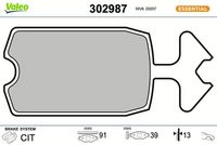 комплект спирачно феродо, дискови спирачки