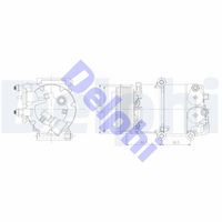 Compresor clima aer conditionat DELPHI, Cod: CS20348