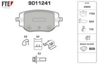 Bremsbelagsatz, Scheibenbremse