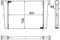 Thumbnail - Intercooler, inlaatluchtkoeler - CI240000P - MAHLE
