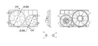 Ventilator, radiator MAHLE, Cod: CFF 762 000S