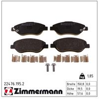 комплект спирачно феродо, дискови спирачки