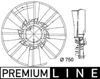 Thumbnail - Koelventilatorwiel - CFW34000P - MAHLE