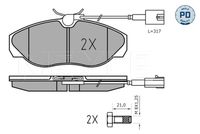 комплект спирачно феродо, дискови спирачки