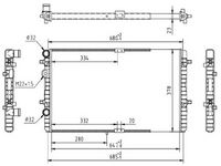 Radiator, racire motor MTR, Cod: 13054585