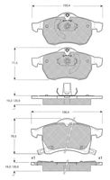 Set placute frana MTR, Cod: MT620