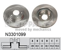Disc frana NIPPARTS, Cod: N3301099