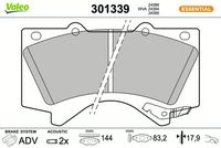 Bremsbelagsatz, Scheibenbremse