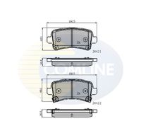 Комплект спирачно феродо, дискови спирачки CBP31795 COMLINE