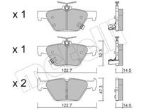 Bremsbelagsatz, Scheibenbremse