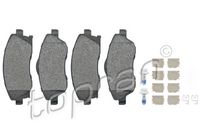 комплект спирачно феродо, дискови спирачки